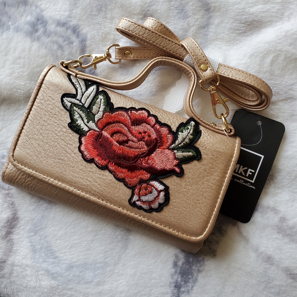 Golden clutch wallet - Picture 1 of 9